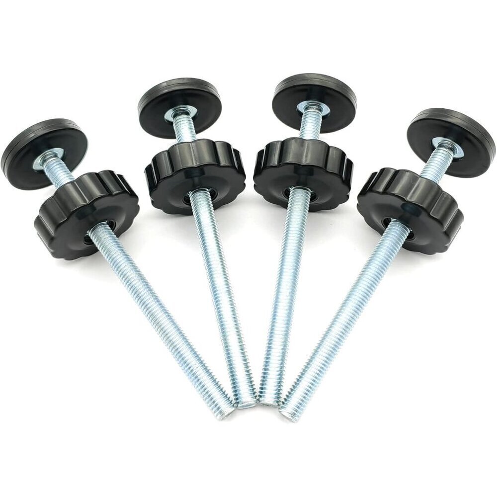 Spindle Rod Replacement Kit 4 Pack 8MM Black Pet Gate Hardware